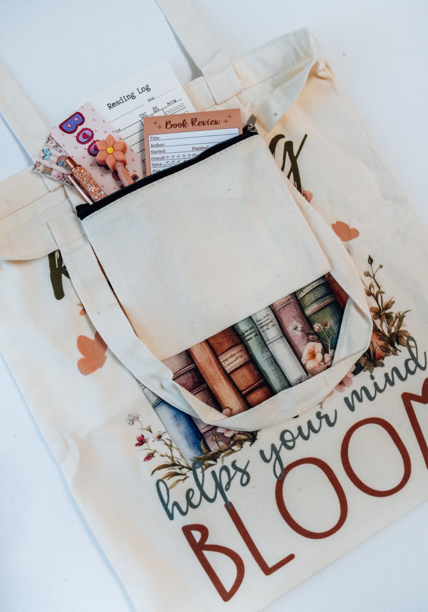 Bookish Canvas Tote Bag