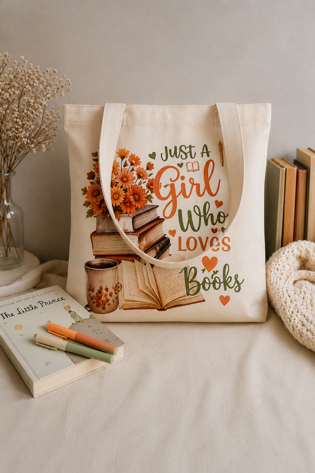 Bookish Canvas Tote Bag