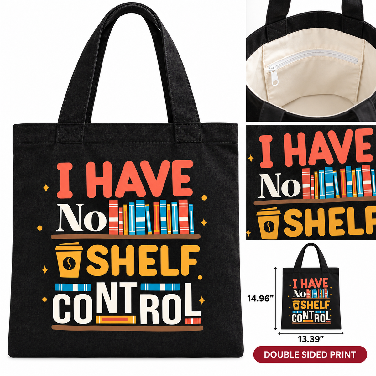 Bookish Canvas Tote Bag