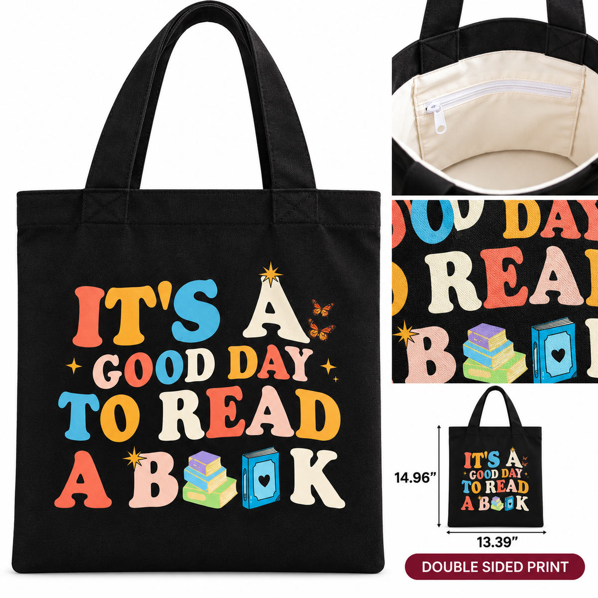 Bookish Canvas Tote Bag