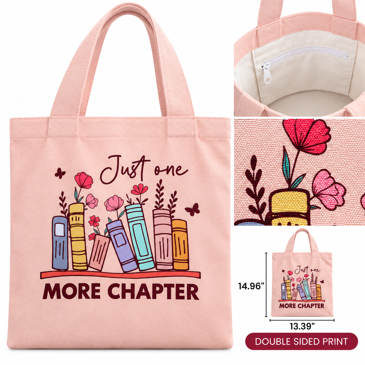 Bookish Canvas Tote Bag