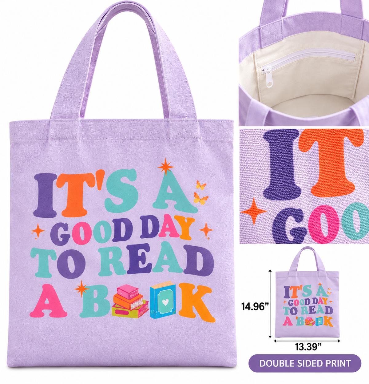 Bookish Canvas Tote Bag