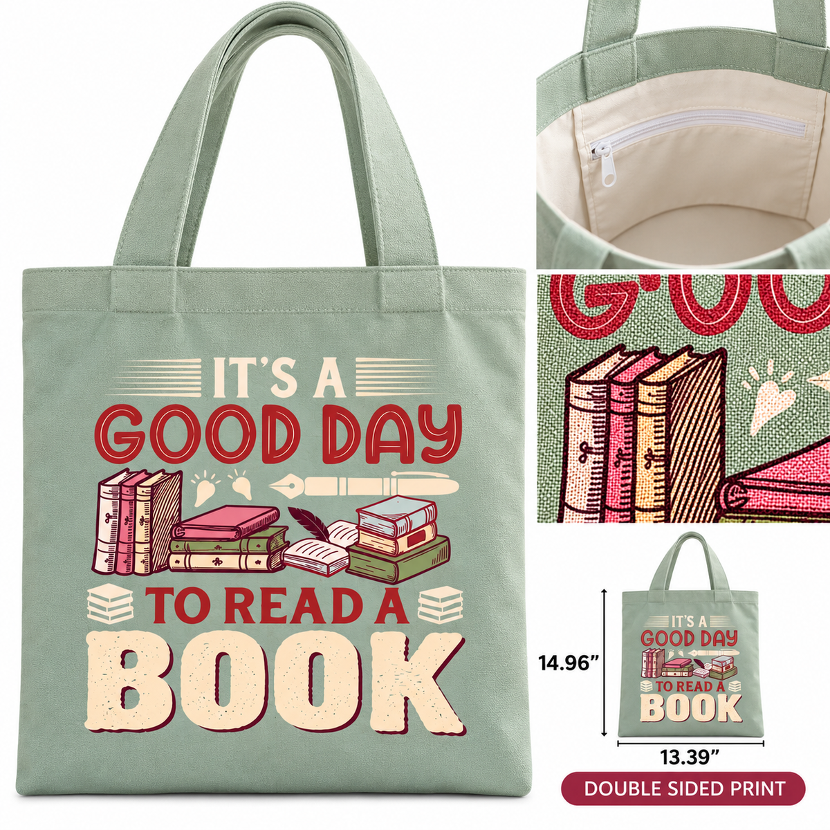 Bookish Canvas Tote Bag