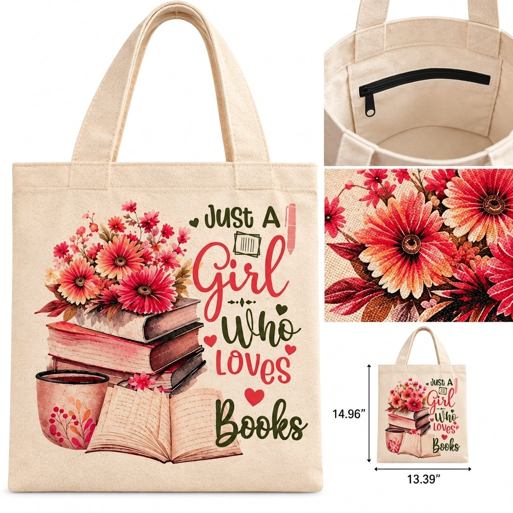 Bookish Canvas Tote Bag