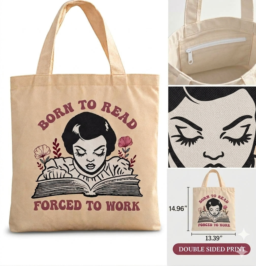 Bookish Canvas Tote Bag