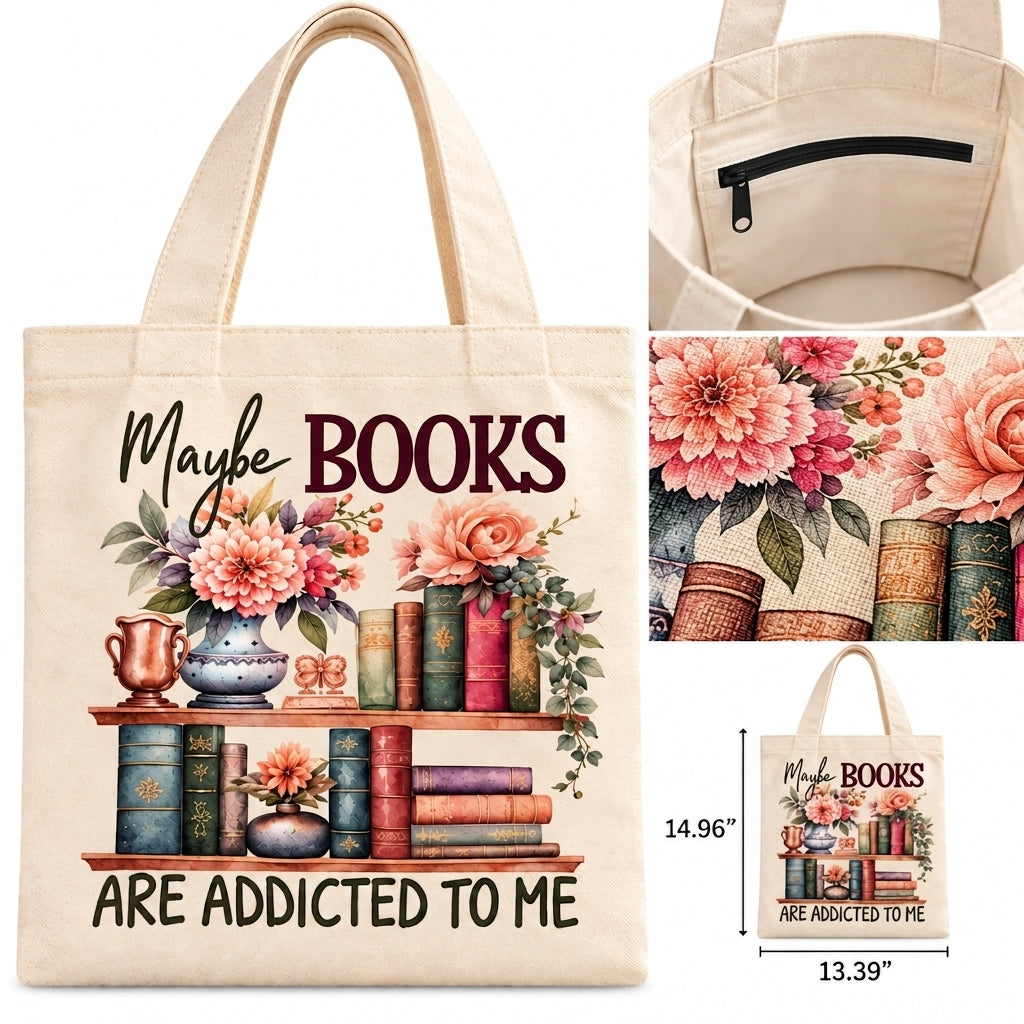 Bookish Canvas Tote Bag